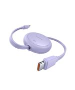 BASEUS FREE2PULL MINI USB-C TO USB-C 60W USB CABLE 1M PURPLE (P10364500511-01) (BASP10364500511-01)