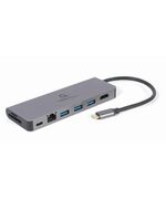 GEMBIRD USB-C DOCKING STATION ΜΕ HDMI 4K PD ETHERNET ΓΚΡΙ (A-CM-COMBO5-05) (GEMA-CM-COMBO5-05)