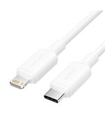 VENTION TYPE-C MALE TO LIGHTNING MALE 3A CABLE 1M WHITE PVC TYPE (LAKWF) (VENLAKWF)