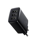 BASEUS ΦΟΡΤΙΣΤΉΣ ΧΩΡΊΣ ΚΑΛΏΔΙΟ ΜΕ 3 ΘΎΡΕΣ USB-A 17W ΜΑΎΡΟΣ (CCXJ020101) (BASCCXJ020101)