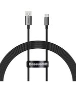 BASEUS SUPERIOR USB 2.0 CABLE USB-C MALE - USB-A MALE 100W BLACK 1.5M (P10320102114-01) (BASP10320102114-01)