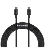 BASEUS TYPE-C - TYPE-C SUPERIOR CABLE QUICK CHARGE / POWER DELIVERY / FCP 100W 5A 20V 2M BLACK (CATYS-C01) (BASCATYS-C01)