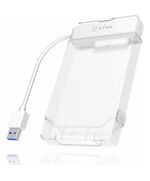 RAIDSONIC ICY BOX ΘΉΚΗ ΓΙΑ ΣΚΛΗΡΌ ΔΊΣΚΟ 2.5" SATA III ΜΕ ΣΎΝΔΕΣΗ USB 3.0 ΣΕ ΔΙΆΦΑΝΟ ΧΡΏΜΑ (IB-AC703-U3) (RSCIB-AC703-U3)