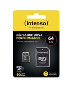 INTENSO MICROSD-CARD CLASS10 UHS-I 64GB (3424490) (NSO3424490)