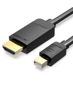 VENTION MINI DISPLAYPORT TO HDMI CABLE 1.5M BLACK (HABBG) (VENHABBG)