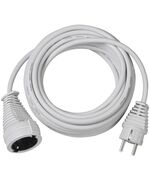 BRENNENSTUHL QUALITY PLASTIC EXTENSION CABLE 5M WHITE H05VV-F 3G1,5 (1168440) (BNN1168440)