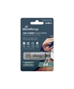 MEDIARANGE USB 3.1 COMBO FLASH DRIVE WITH USB TYPE-C™ PLUG, 64GB (MR937)