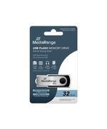 MEDIARANGE USB 2.0 FLASH DRIVE 32GB (BLACK/SILVER) (MR911)