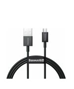 BASEUS SUPERIOR SERIES REGULAR USB 2.0 TO MICRO USB CABLE ΜΑΎΡΟ 1M (CAMYS-01) (BASCAMYS01)