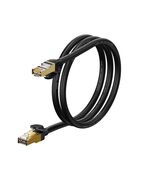 BASEUS U/UTP CAT.7 ΚΑΛΏΔΙΟ ΔΙΚΤΎΟΥ ETHERNET 1M ΜΑΎΡΟ (WKJS010101 (BASWKJS010101)
