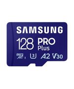 SAMSUNG PRO PLUS MICROSDXC 128GB CLASS 10 U3 V30 A2 UHS-I WITH USB READER (MB-MD128SB/WW) (SAMMB-MD128SB-WW)