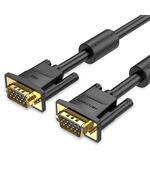 VENTION VGA (3+6) MALE TO MALE CABLE WITH FERRITE CORES 25M BLACK (DAEBS) (VENDAEBS)