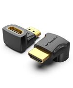 VENTION HDMI 90° MALE TO FEMALE ADAPTER BLACK (AIOB0) (VENAIOB0)