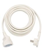 BRENNENSTUHL QUALITY PLASTIC EXTENSION CABLE WITH FLAT PLUG 5M H05VV-F3G1.5 WHITE (1168980250) (BNN1168980250)