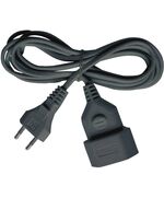 BRENNENSTUHL PLASTIC EXTENSION CABLE 3M BLACK H03VVH2-F 2X0,75 (1161790) (BNN1161790)