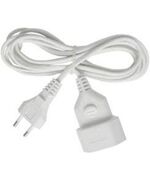 BRENNENSTUHL PLASTIC EXTENSION CABLE 3M WHITE H03VVH2-F 2X0,75 (1161660) (BNN1161660)