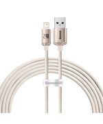 BASEUS KABEL USB DO IP CRYSTAL SHINE, 2.4A, 2M RÓŻOWY (CAJY001204) (BASCAJY001204)