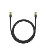 BASEUS ΚΑΛΏΔΙΟ ΔΙΚΤΎΟΥ ETHERNET RJ45 CAT.8 ΜΕ ΠΛΕΚΤΌ ΠΕΡΊΒΛΗΜΑ, 40GBPS, 1M ΜΑΎΡΟ (B0013320C111-01) (BASB0013320C111-01)