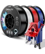 CREALITY CR-PETG VALUE PACK 4KG - BLACK & WHITE & RED & BLUE 3D PRINTER FILAMENT NO REEL