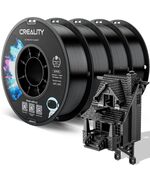 CREALITY CR-PETG VALUE PACK 4KG - 4X BLACK 3D PRINTER FILAMENT NO REEL