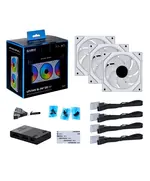 LIAN LI UNI FAN INFINITY SL- 120 -3PCS REVERSE WHITE (TRIPLE PACK INCLUDE CONTROLLER) - CASE FAN