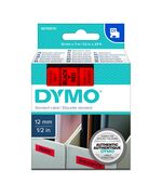 ΤΑΙΝΊΑ ΕΤΙΚΕΤΟΓΡΆΦΟΥ DYMO STANDARD 45017 12 MM X 7 M (ΜΑΎΡΑ ΓΡΆΜΜΑΤΑ ΣΕ ΚΌΚΚΙΝΟ ΦΌΝΤΟ) (S0720570) (DYMO45017)