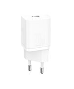 BASEUS ΦΟΡΤΙΣΤΉΣ ΧΩΡΊΣ ΚΑΛΏΔΙΟ ΜΕ ΘΎΡΑ USB-C 20W POWER DELIVERY ΛΕΥΚΌΣ (SUPER SI) (CCSUP-B02) (BASCCSUPB02)