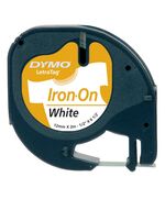 ΤΑΙΝΊΑ ΕΤΙΚΕΤΟΓΡΆΦΟΥ DYMO IRON-ON 18769 (ΜΑΎΡΑ ΓΡΆΜΜΑΤΑ ΣΕ ΛΕΥΚΌ ΦΌΝΤΟ) (S0718850) (DYMO0718850)