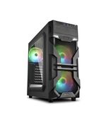 SHARKOON VG7-W RGB GAMING MIDI TOWER COMPUTER CASE BLACK (18198226) (SHR18198226)