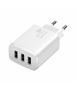 BASEUS ΦΟΡΤΙΣΤΉΣ ΧΩΡΊΣ ΚΑΛΏΔΙΟ ΜΕ 3 ΘΎΡΕΣ USB-A 17W ΛΕΥΚΌΣ (CCXJ020102) (BASCCXJ020102)