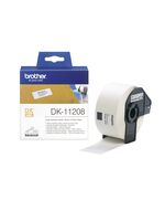 BROTHER DK-11208 LABEL ROLL – BLACK ON WHITE, 38MM X 90MM (DK11208) (BRODK11208)