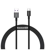 BASEUS SUPERIOR USB 2.0 CABLE USB-C MALE - USB-A MALE BLACK 2M (CATYS-A01) (BASCATYS-A01)