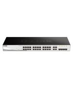 D-LINK SWITCH DGS-1210-28, 24-PORT ,10/100/1000 MBPS, 4-PORT SFP