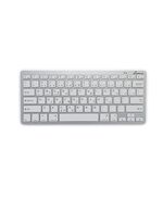 MEDIARANGE COMPACT-SIZED BLUETOOTH 5.0 KEYBOARD WITH 78 ULTRAFLAT KEYS SILVER (MROS132-GR)