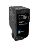 LEXMARK CS720/CS725/CX725 CYAN RET. P. TONER CRTR SC (74C2SC0) (LEX74C2SC0)