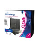 MEDIARANGE CD JEWELCASE  FOR 1 DISC 10.4MM TRANSPARENT TRAY (5 PACK) (MRBOX31-T)