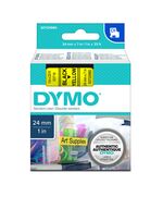 ΤΑΙΝΊΑ ΕΤΙΚΕΤΟΓΡΆΦΟΥ DYMO STANDARD 53718 24 MM X 7 M (ΜΑΎΡΑ ΓΡΆΜΜΑΤΑ ΣΕ ΚΊΤΡΙΝΟ ΦΌΝΤΟ) (S0720980) (DYMO53718)