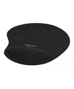 DELOCK MOUSEPAD 12040 ΜΕ GEL ΣΤΉΡΙΓΜΑ ΚΑΡΠΟΎ, 230 X 202MM, ΜΑΎΡΟ