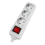 POWERTECH ΠΟΛΎΠΡΙΖΟ PT-885, 3X SCHUKO, 16A, ΧΩΡΊΣ ΚΑΛΏΔΙΟ, ΛΕΥΚΌ
