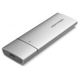 VENTION M.2 NVME SSD ENCLOSURE (USB 3.1 GEN 2-C) GRAY ALUMINUM ALLOY TYPE (KPGH0) (VENKPGH0)