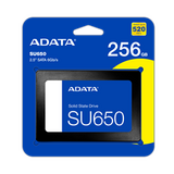 ADATA SSD 2.5" 256GB ASU650SS-256GT-R, SATA3, READ 520 MB/S, WRITE 450MB/S, 3YW.