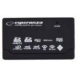 ESPERANZA EA-119 CARD READER USB 2.0 ΓΙΑ SD/MICROSD/MEMORYSTICK/COMPACTFLASH/XD (EA119) (ESPEA119)