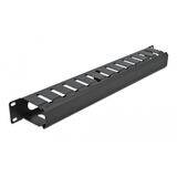 POWERTECH CABLE MANAGEMENT NETW-0028 ΓΙΑ RACK 19"/1U, ΜΕΤΑΛΛΙΚΌ, ΜΑΎΡΟ