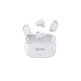 BOYA MINI IPHONE LIGHTNING & TYPE-C WHITE - 2,4GHZ 2MIC WIRELESS MICROPHONE WITH CHARGING BOX