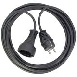 BRENNENSTUHL QUALITY PLASTIC EXTENSION CABLE 3M BLACK H05VV-F 3G1,5 (1165430) (BNN1165430)