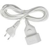 BRENNENSTUHL PLASTIC EXTENSION CABLE 3M WHITE H03VVH2-F 2X0,75 (1161660) (BNN1161660)