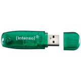 INTENSO USB 2.0 STICK  8GB RAINBOW LINE GREEN (3502460) (NSO3502460)