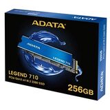 ADATA SSD M.2 NVME PCI-E GEN3 256GB LEGEND 710 ALEG-710-256GCS, M.2 2280, NVME PCI-E GEN3X4, READ 2400MB/S, WRITE 1800MB/S, 3YW.