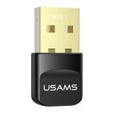USAMS USB ΑΝΤΆΠΤΟΡΑΣ BLUETOOTH 5.1 ZB321, ΜΑΎΡΟΣ