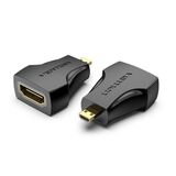 VENTION MICRO HDMI MALE TO HDMI FEMALE ADAPTER BLACK (AITB0) (VENAITB0)